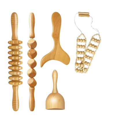 R02 / The Hand Massage Roller — Birch Wood