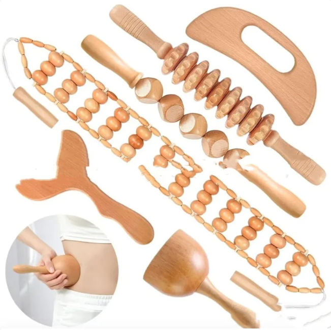 R02 / The Hand Massage Roller — Birch Wood