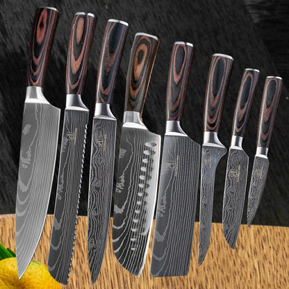 R08 / The Knife Set — Damascus Steel