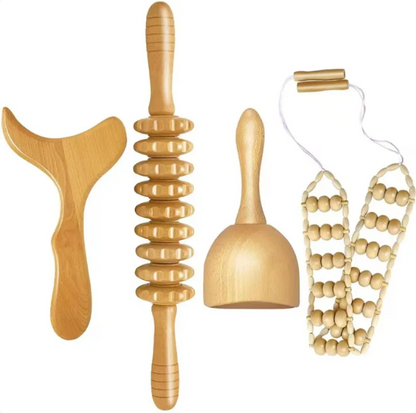 R02 / The Hand Massage Roller — Birch Wood