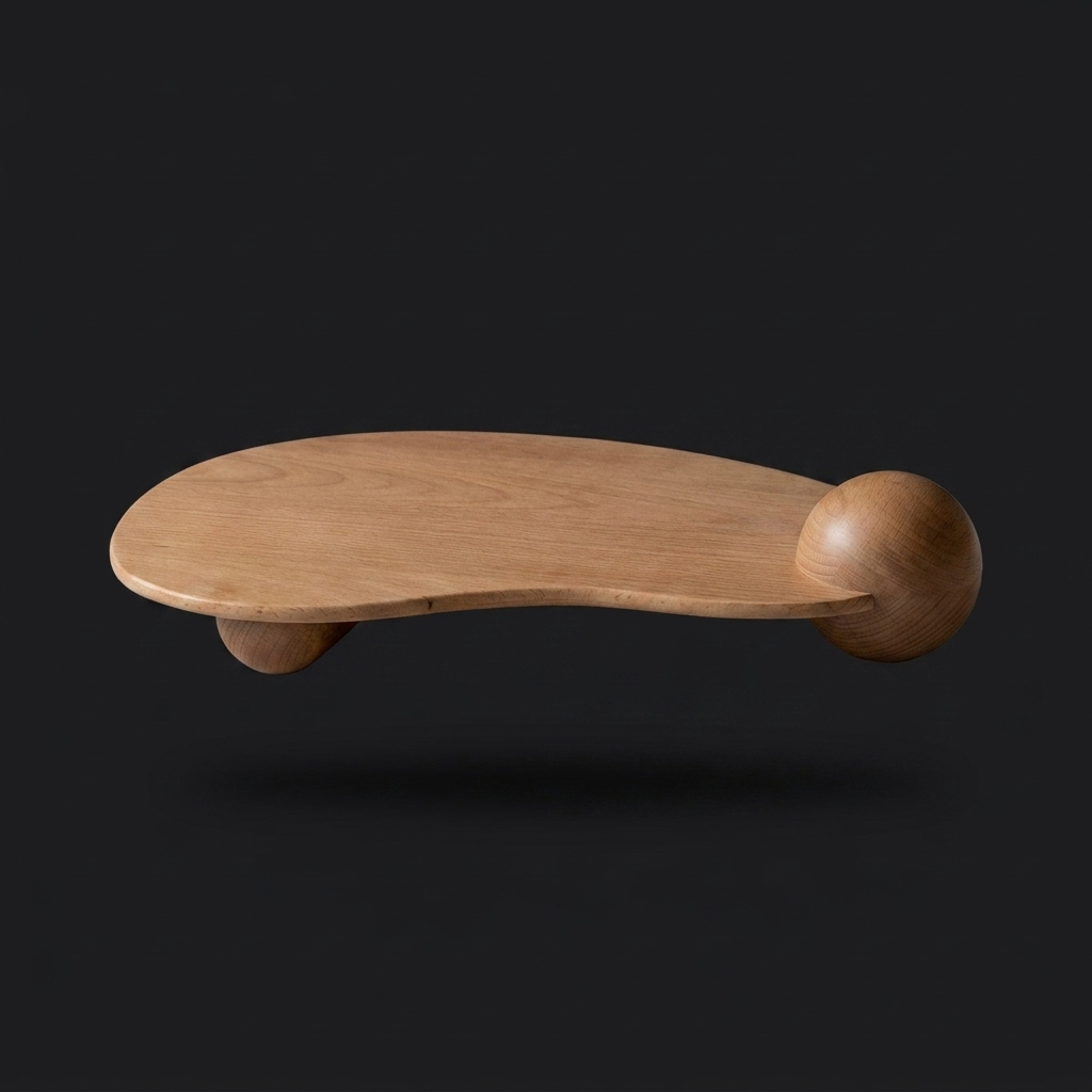 S02 Wooden Aromatherapy Tray on charcoal background - studio v1